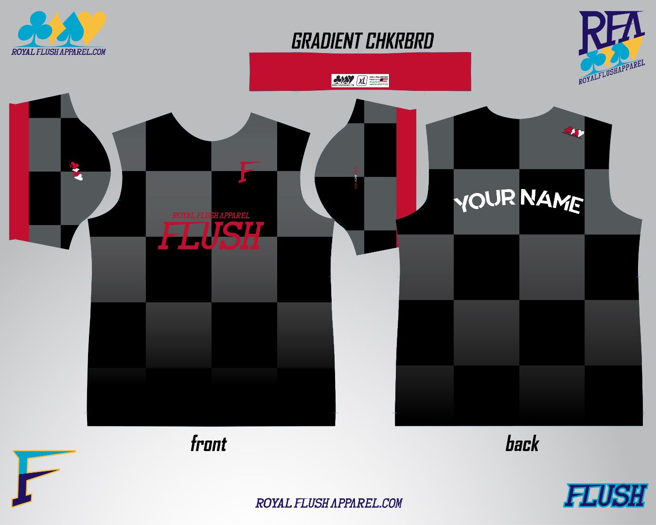 Gradient Checkerboard Jersey